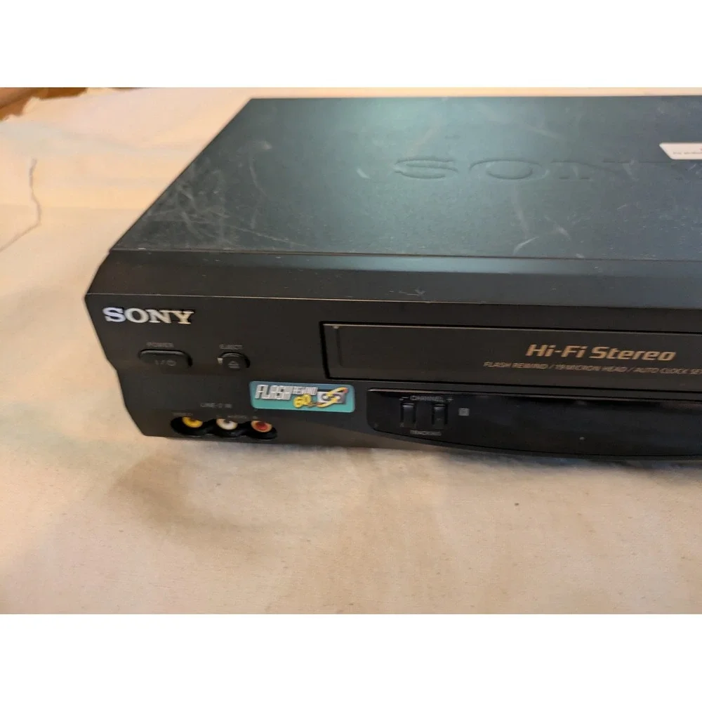 Sony SLV-N55 Hi-Fi Stereo VHS VCR Player 4-Head Black Working NO Remote